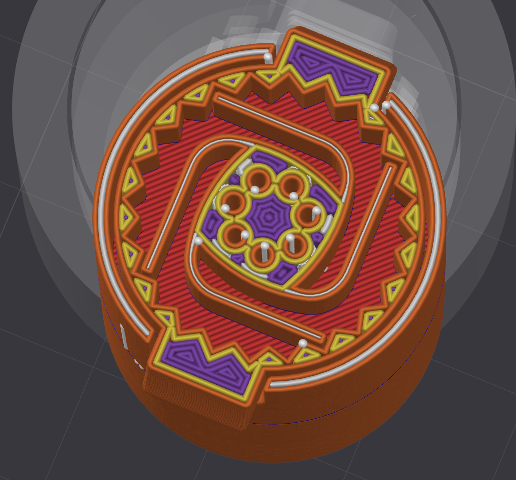 Pin holes added the central ratchet shaft for strength